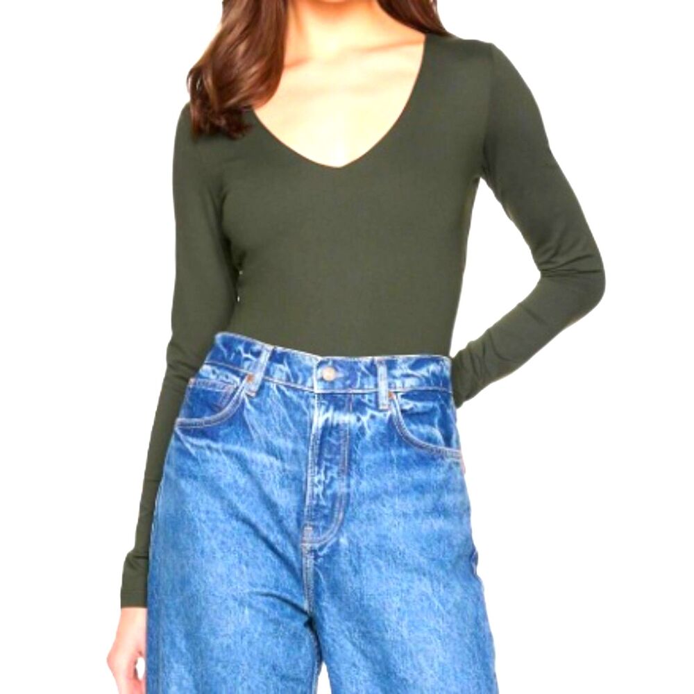 New with Tags - Susana Monaco V-Neck Long Sleeve Top - Women's Small